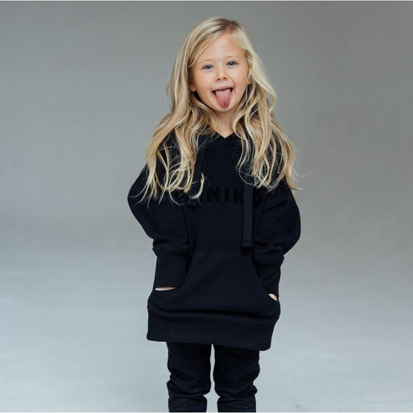 Oversized Hoodie - Black - Kids