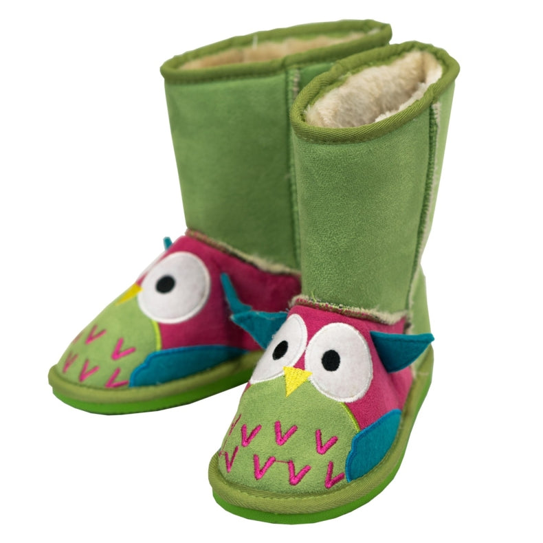 LazyOne Girls Owl Toasty Toez Slippers Kids - Main Image
