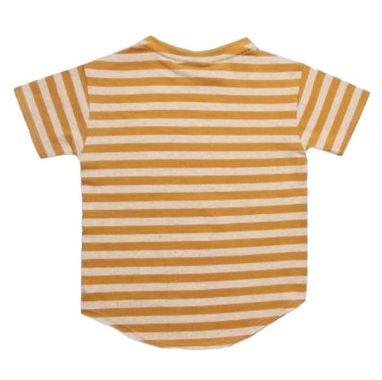 Yellow and white 2024 striped t shirt