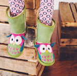 LazyOne Girls Owl Toasty Toez Slippers Kids