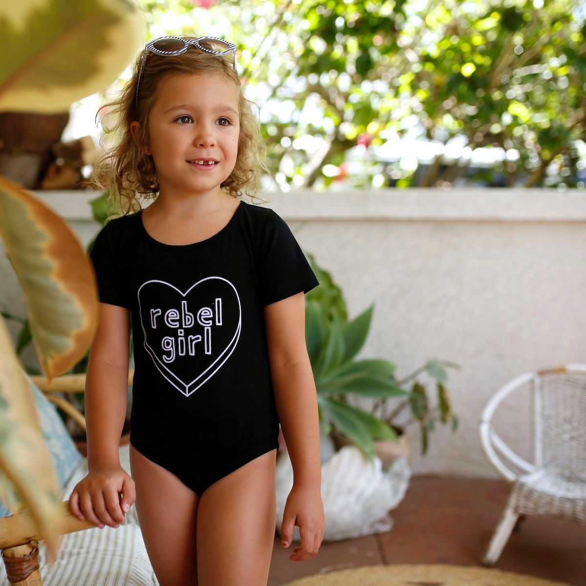 Rebel top kids swimwear