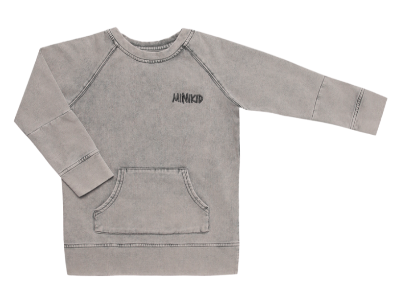 Minikid Sweatshirt Acid Grey